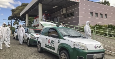 Sanitização é realizada em locais de maior movimentação em Içara