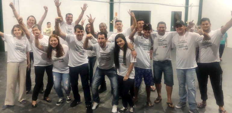 Empresa vencedora, equipe capacitada.
